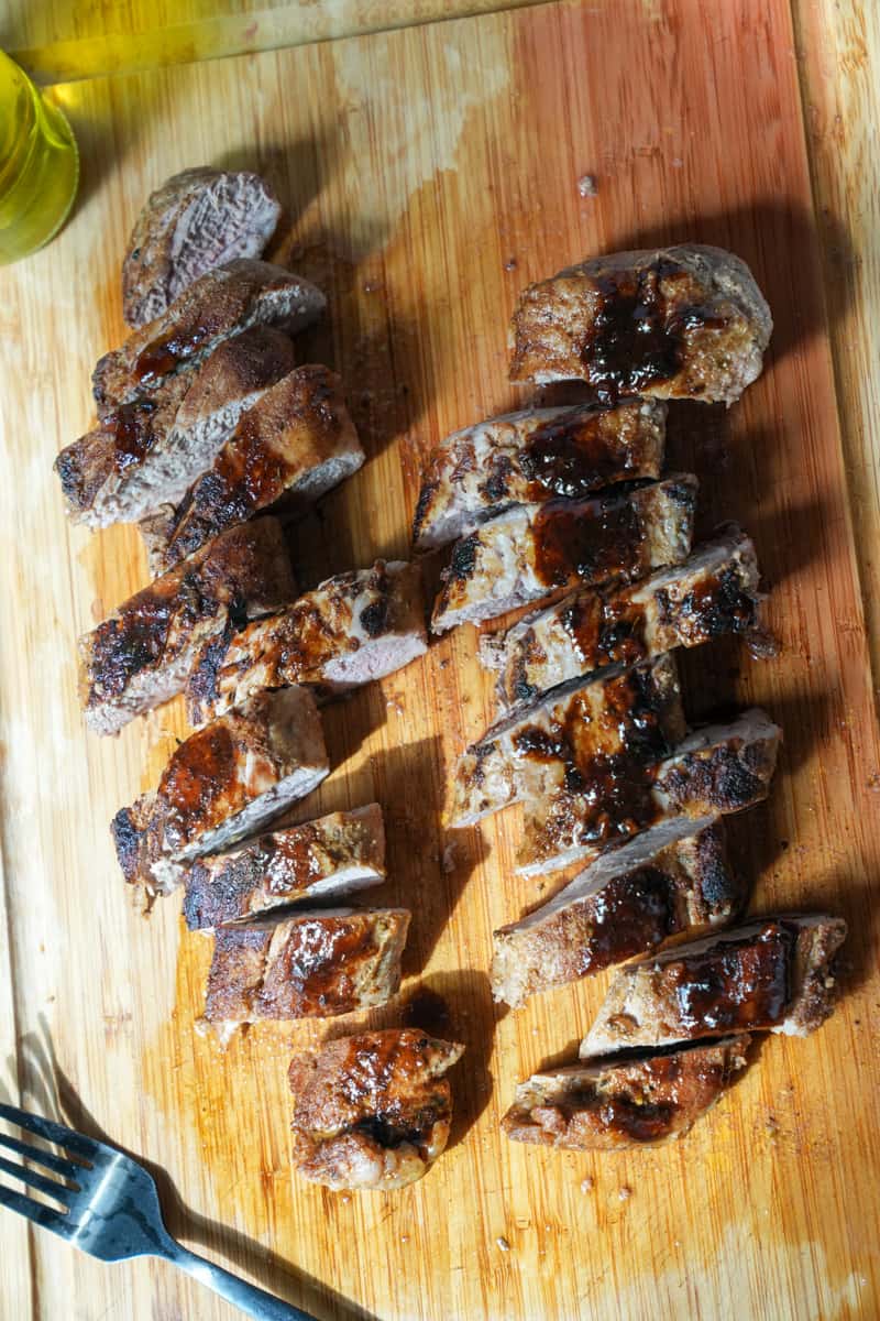 This Pork Tenderloin Recipe (Dutch Oven or Air Fryer) is made with a rub and so its crispy on the outside and juicy on the inside.