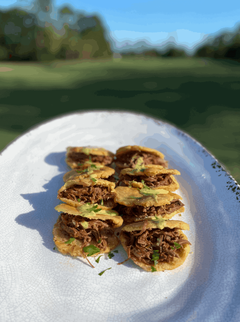 This Beef Gorditas Recipe is simple and made with two ingredients: Masa Harina and water, cooked and stuffed with tinga.