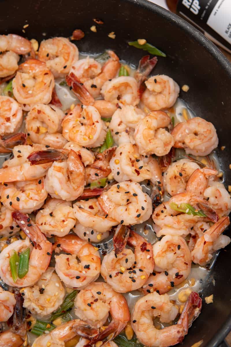 This Sweet and Sour Shrimp Recipe has peanuts, scallions and lime juice, red pepper flakes, fish sauce, rice vinegar and sugar.