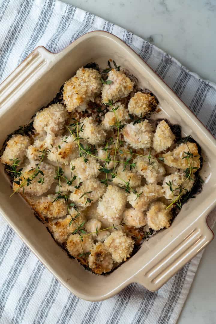 This Air Fryer Coconut Chicken is made with chicken cutlets, coconut oil, honey, breadcrumbs, coconut flakes and baked to perfection. 