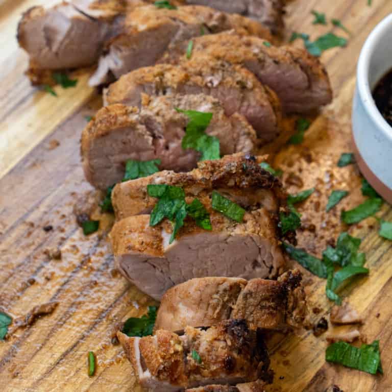 Pork Tenderloin (Dutch Oven or Air Fryer) Cilantro Parsley