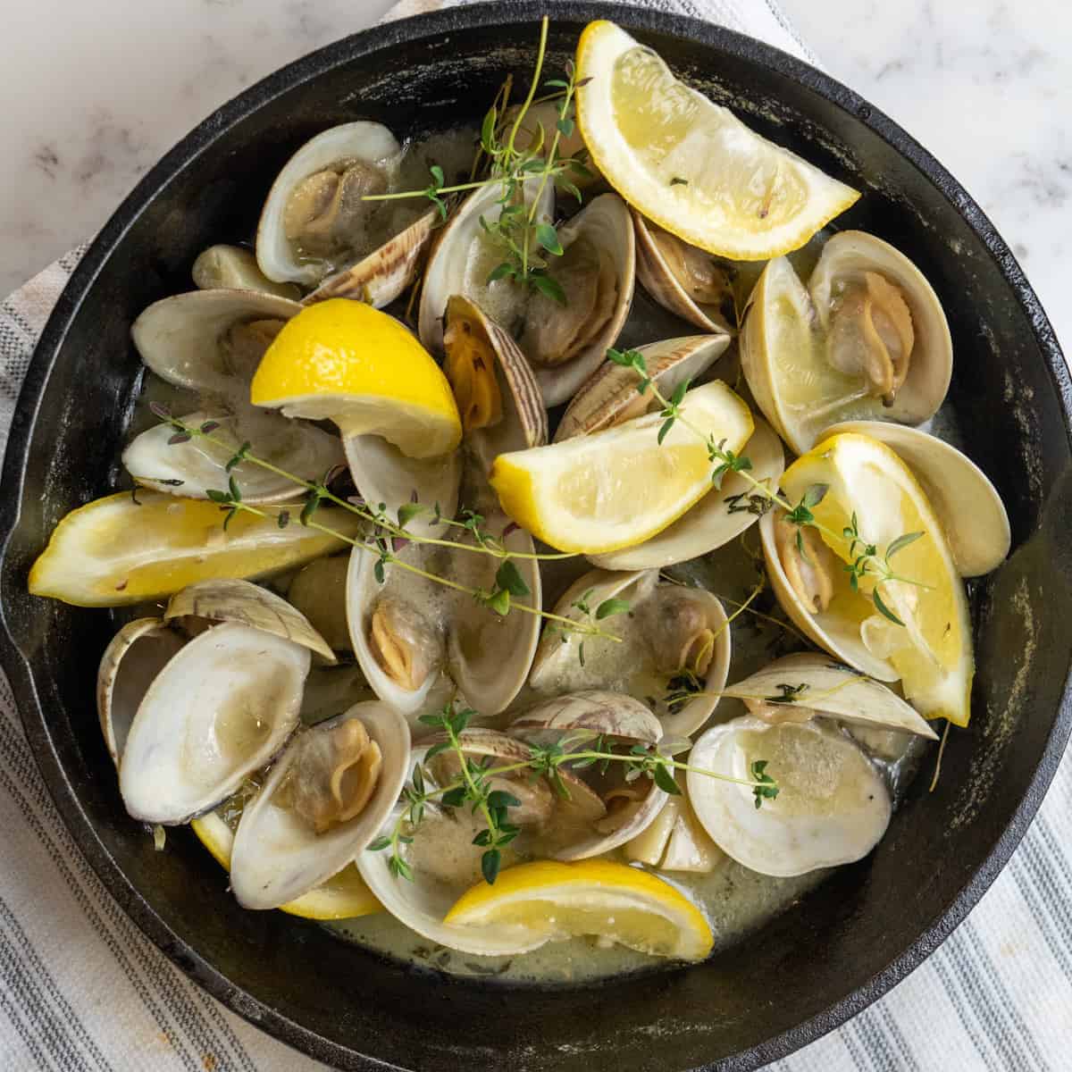 Clams in White Wine Sauce Recipe Cilantro Parsley