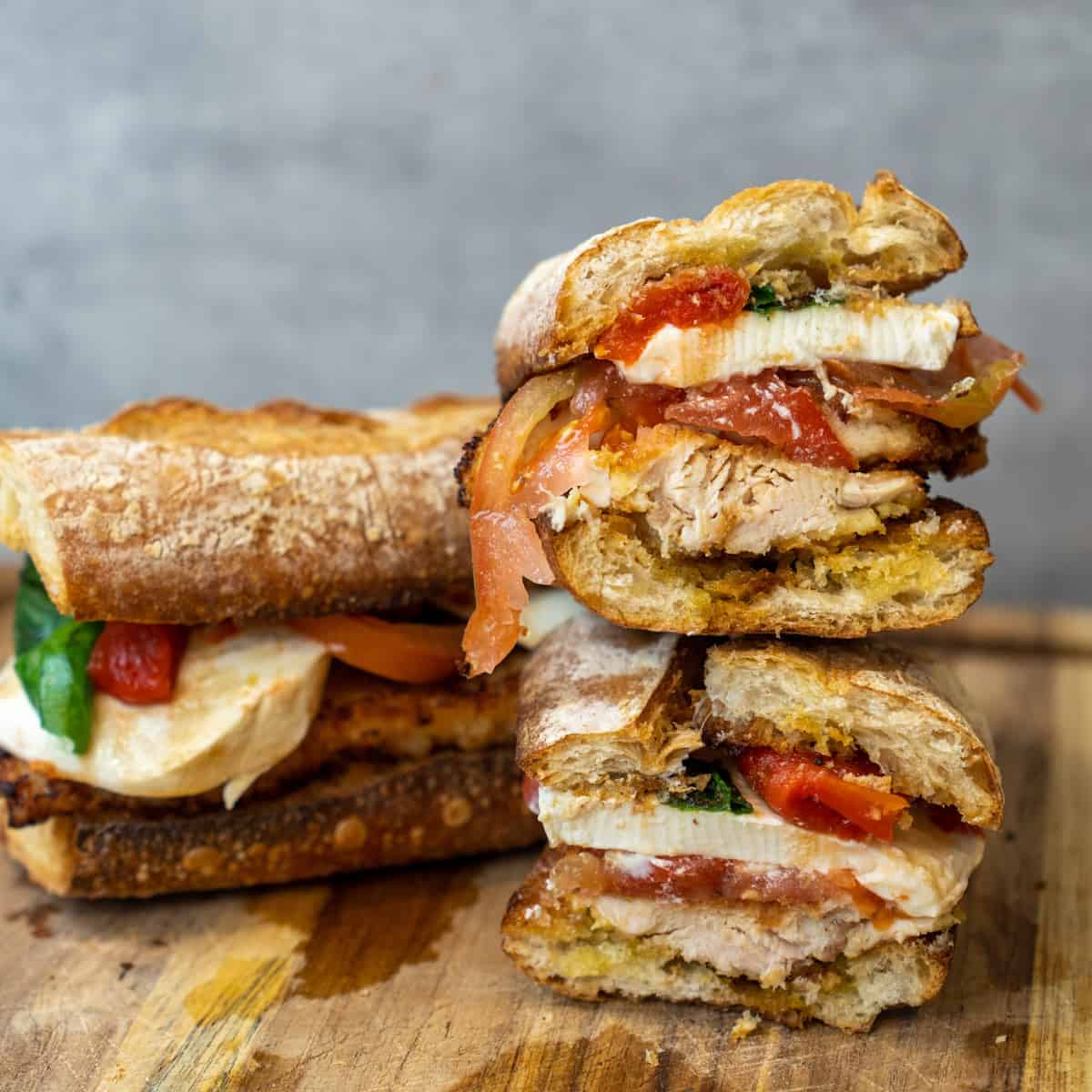 Chicken Caprese Sandwich Cilantro Parsley
