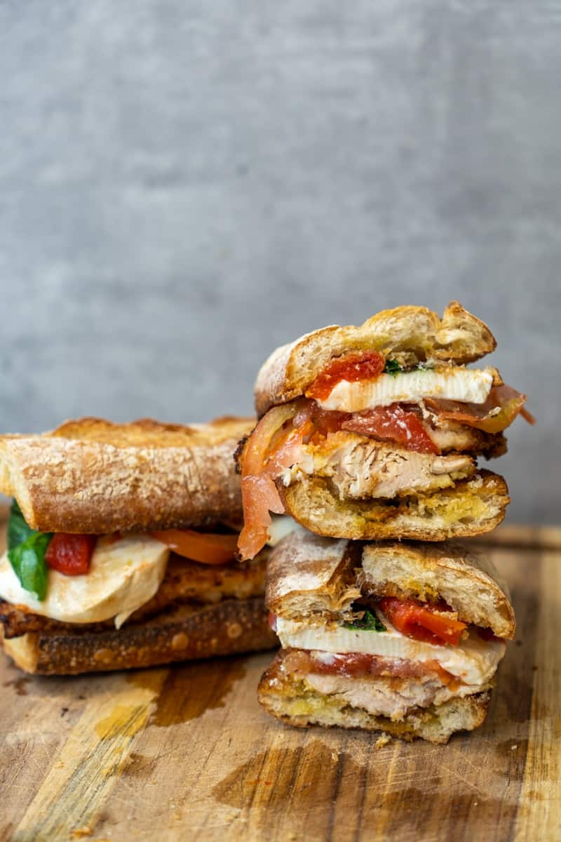 For Chicken Caprese Sandwich, I like to use Italian bread, french bread/baguette. I love toasting it to make it extra crispy. 