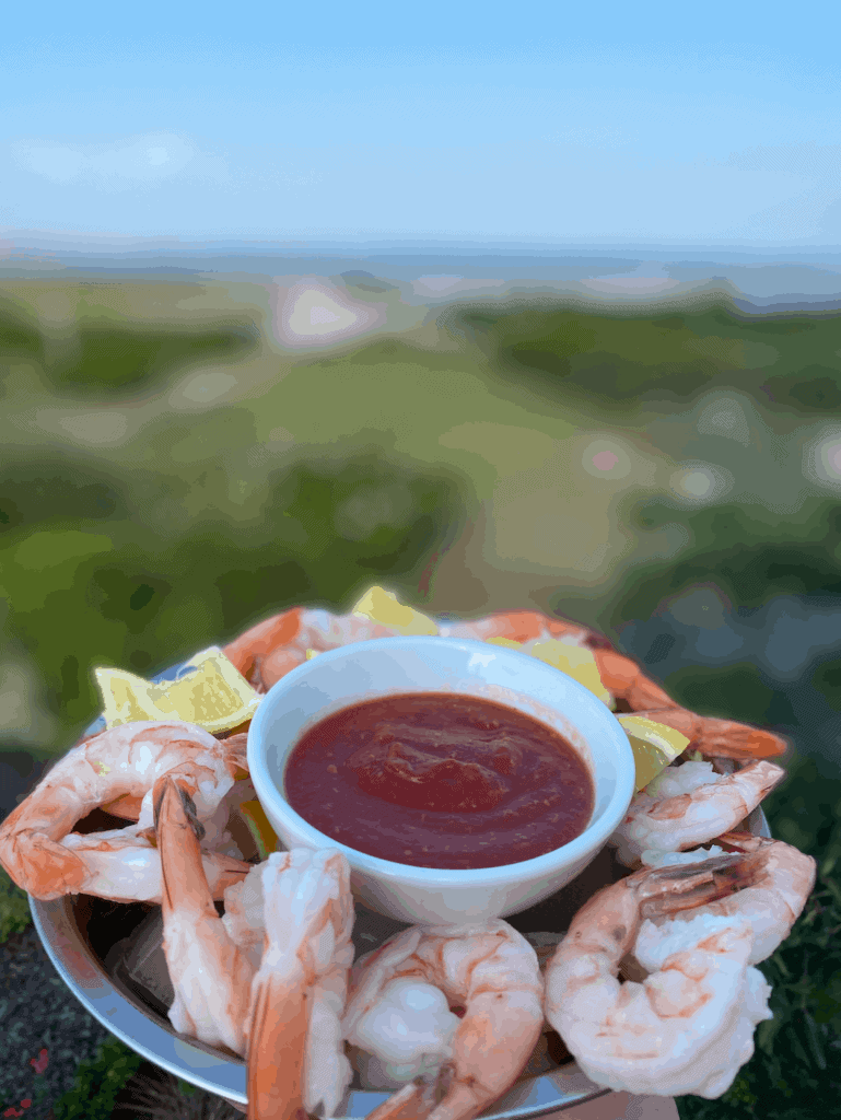 This Easy Shrimp with Homemade Cocktail sauce is made with ketchup, lemon, Worcestershire sauce and horseradish. 