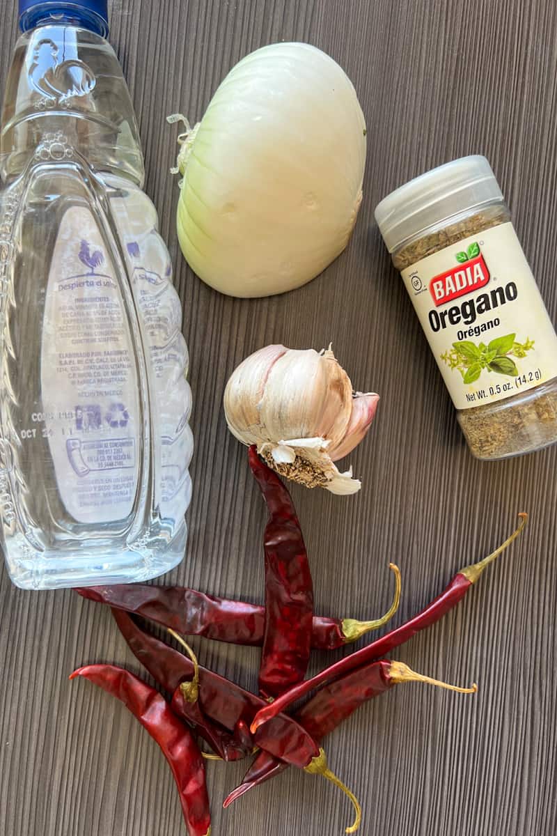 This Chile de Arbol Salsa Recipe is made with chile de arbol, white onion, garlic, vinegar, and water and it is so spicy and flavorful.