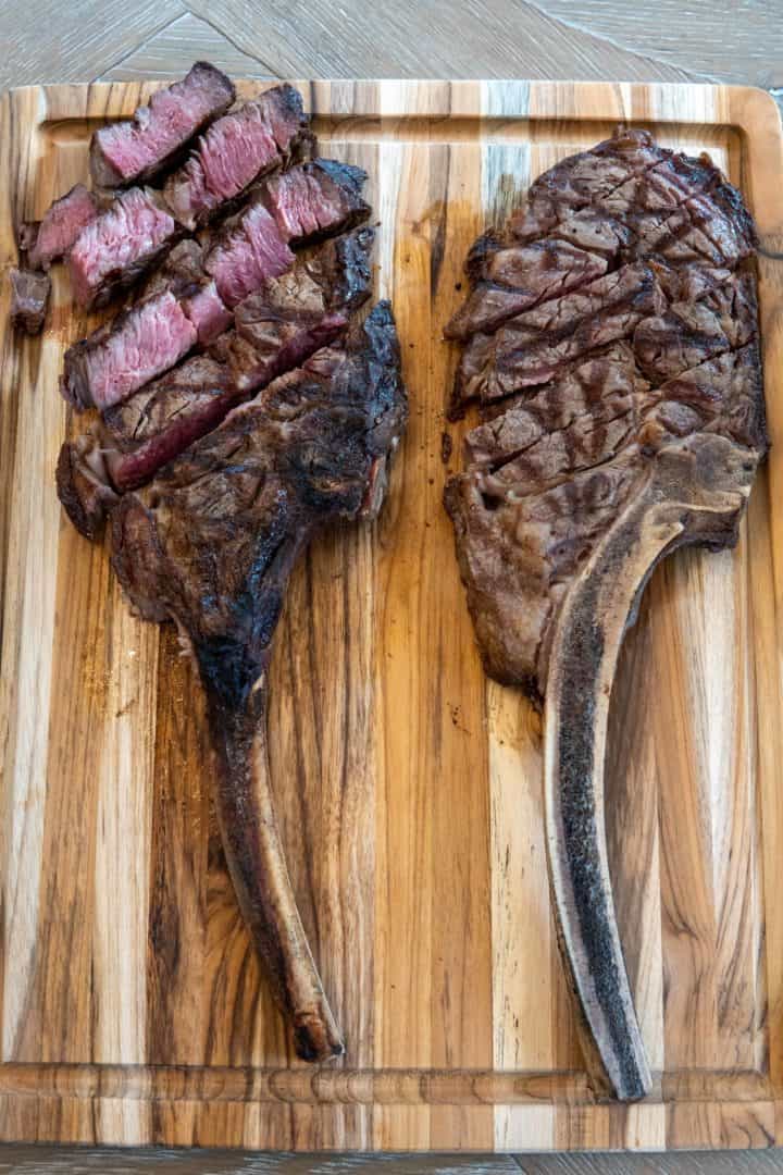 Have you ever wondered how to How to grill a Tomahawk Steak? For my Tomahawk Steak Recipe, I prefer seasoning it with salt and nothing else. 