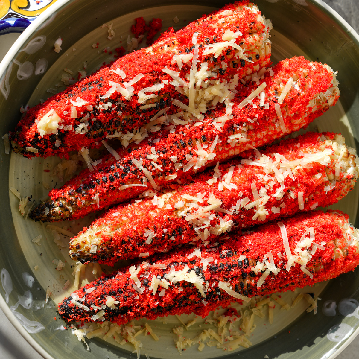 Flamin Hot Cheetos Corn (Elote) - Cilantro Parsley