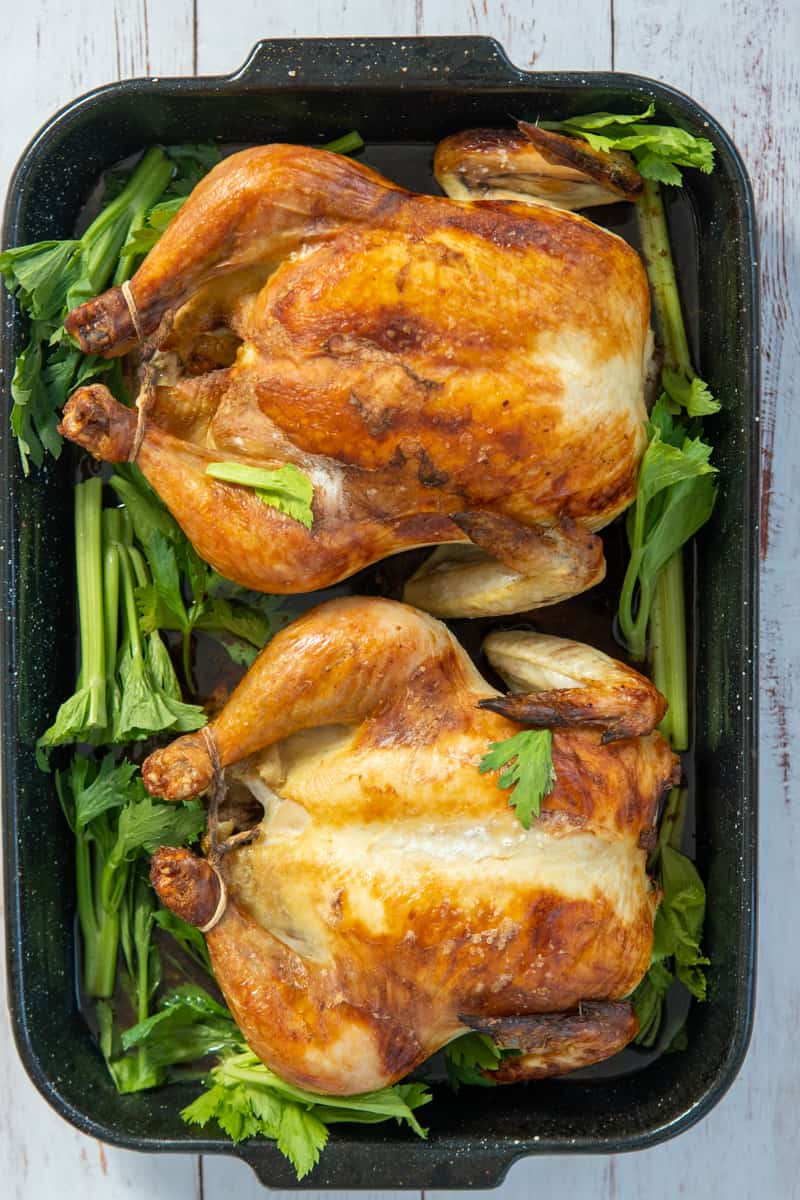 This Buttermilk Roasted Chicken Recipe uses three ingredients which are a whole chicken, salt and buttermilk and is roasted into perfection.