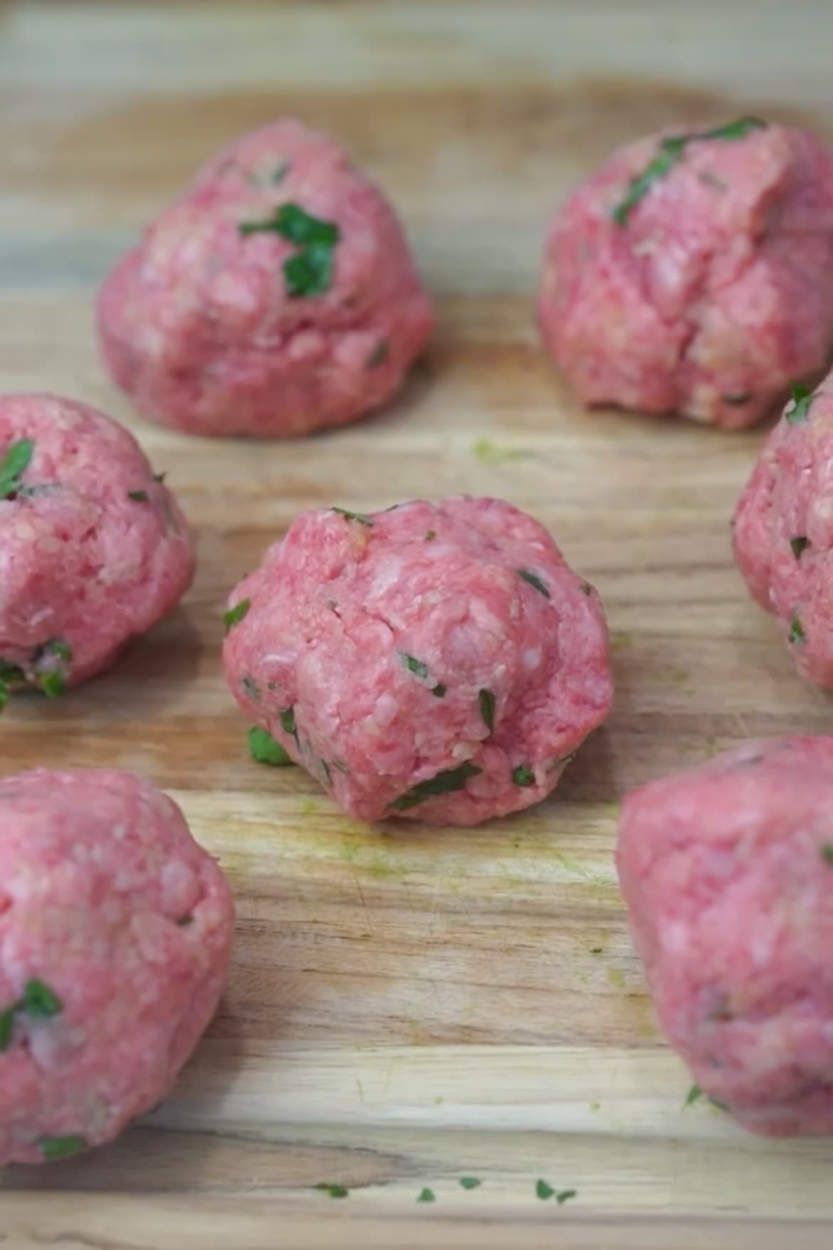 Gently mix the ingredients until well combined, but be careful not to overwork the mixture, as it can make the meatballs tough. Shape the mixture into meatballs of your desired size. A golf ball-sized meatball is a common choice.