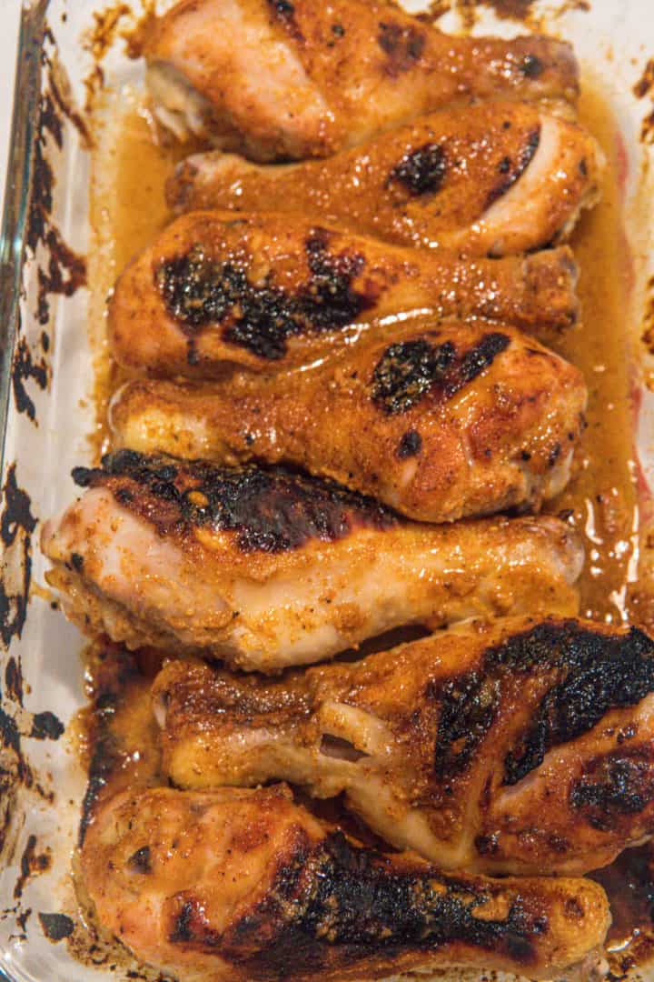 This Baked Honey Mustard Drumsticks Recipe is made with chicken drumsticks, honey, mustard, garlic powder, onion powder, and smoked paprika.