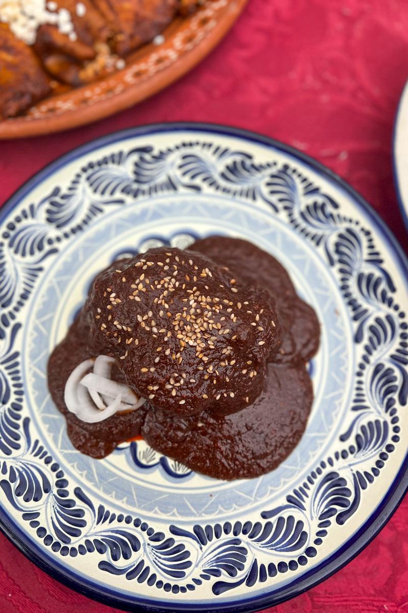 This Mexican Chicken Mole Sauce Recipe is an authentic recipe from the Mexican Gastronomy School in Mexico City, and made with many ingredients. 