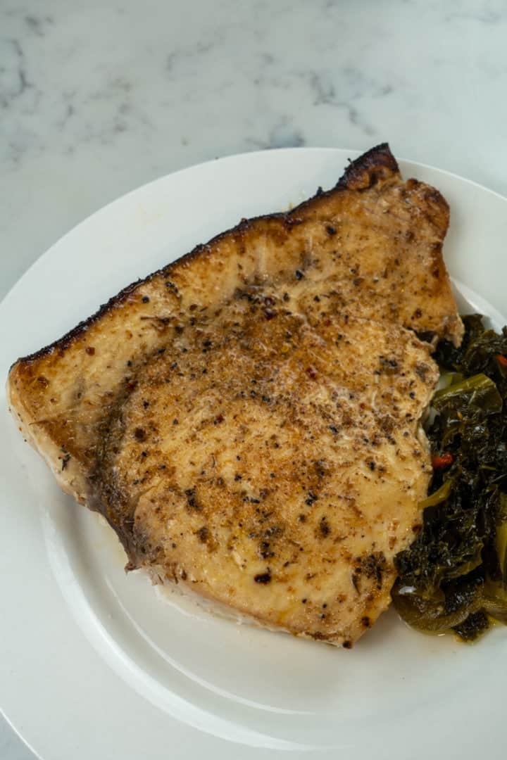 This Broiled Cajun Swordfish Recipe are made with swordfish steaks, salt, pepper, Cajun seasoning, a greased baking sheet, and broiled!