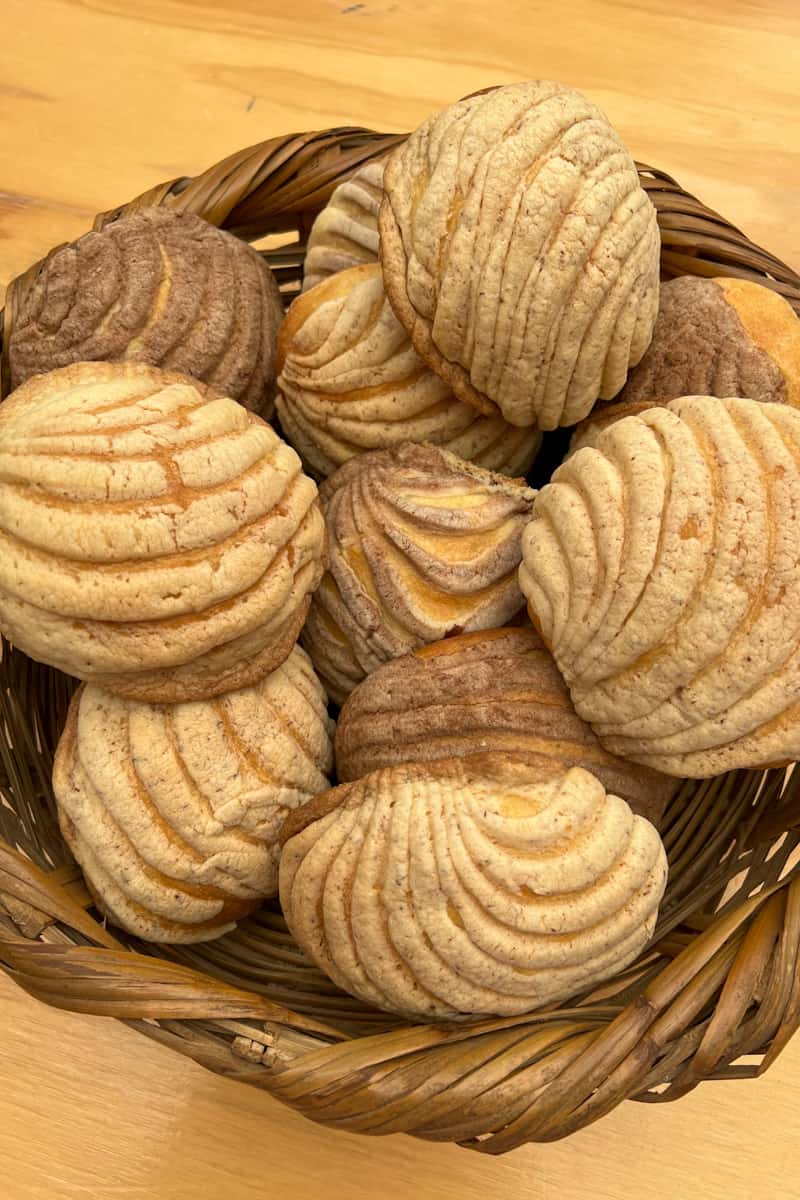 This Mexican Conchas Recipe (Pan Dulce) is an authentic Mexican staple that is popular in Mexico and served in every coffee shop.