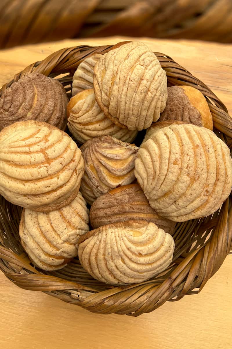 This Mexican Conchas Recipe (Pan Dulce) is an authentic Mexican staple that is popular in Mexico and served in every coffee shop.