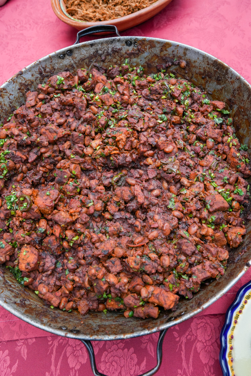 Garnish with cubed avocado and cilantro. Enjoy this Discada Recipe.