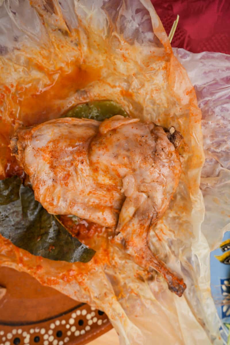 This Mexican Rabbit Recipe is made with rabbit which is steamed with a spicy sauce made out of guajillo chilies, onion and garlic. 