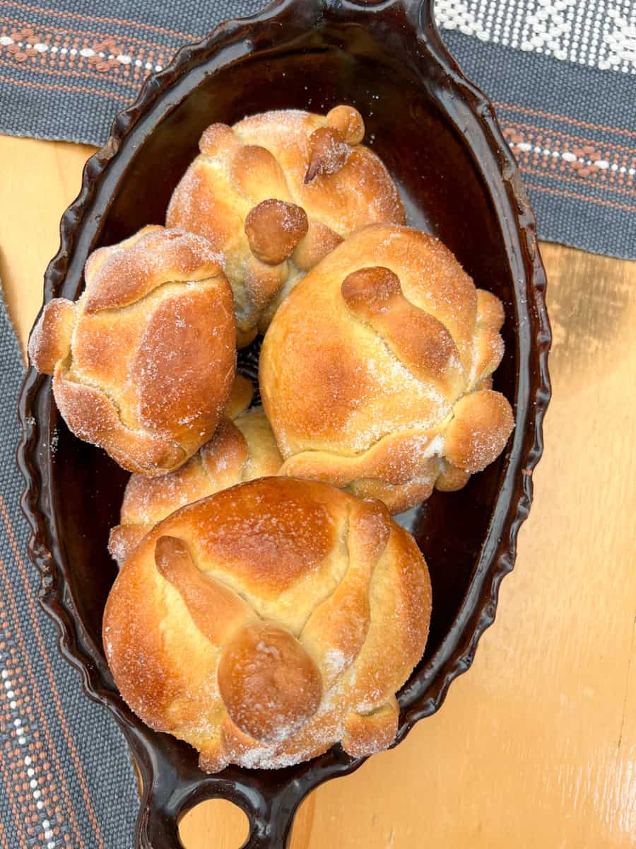 This Day of the Dead Bread Recipe, or Pan de Muerto, is a traditional Mexican bread made during the celebration of Dia de los Muertos.